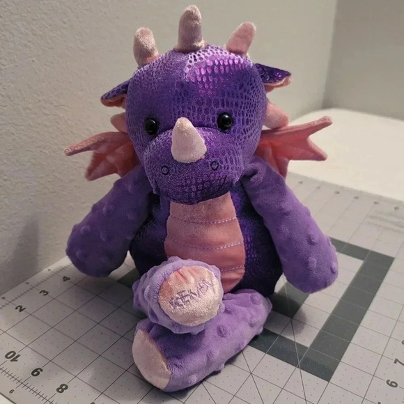 Scentsy Buddy Snap The Dragon Purple & Pink Stuffed Animal Plush Rerd. Scent Pak - Picture 10 of 16